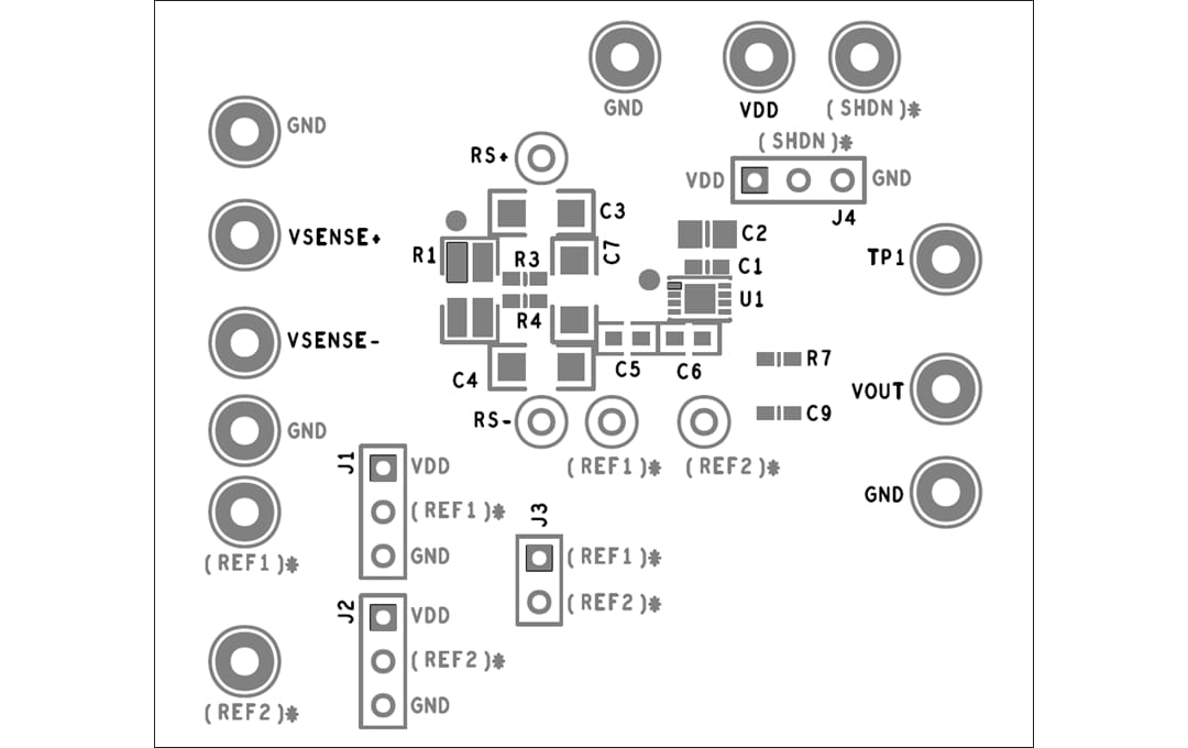 Mechanical Drawing - Analog Devices / Maxim Integrated MAX49921 Evaluation Kit (MAX49921EVKIT)