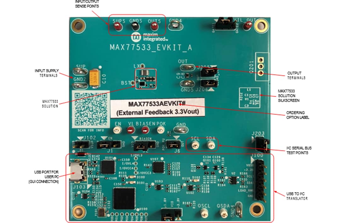 Analog Devices / Maxim Integrated MAX77533 Evaluation Kit