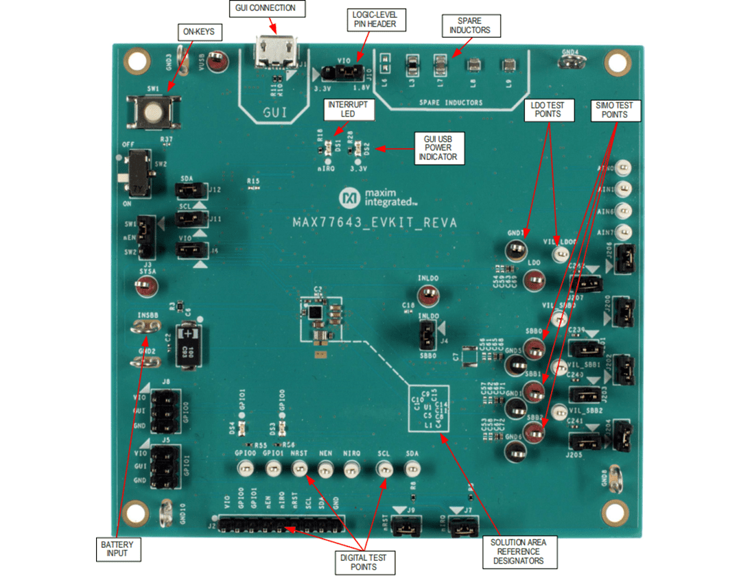 Analog Devices / Maxim Integrated MAX77643EVKIT Evaluation Kit