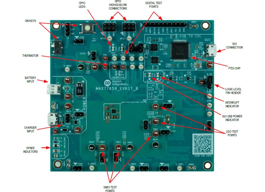 Analog Devices / Maxim Integrated MAX77659EVKIT Evaluation Kit