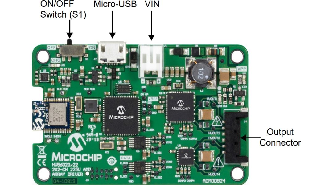 Microchip Technology HV56020/22 Evaluation Board (ADM00924)