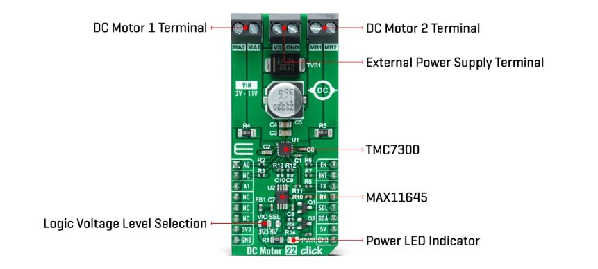 Mikroe DC Motor 22 Click