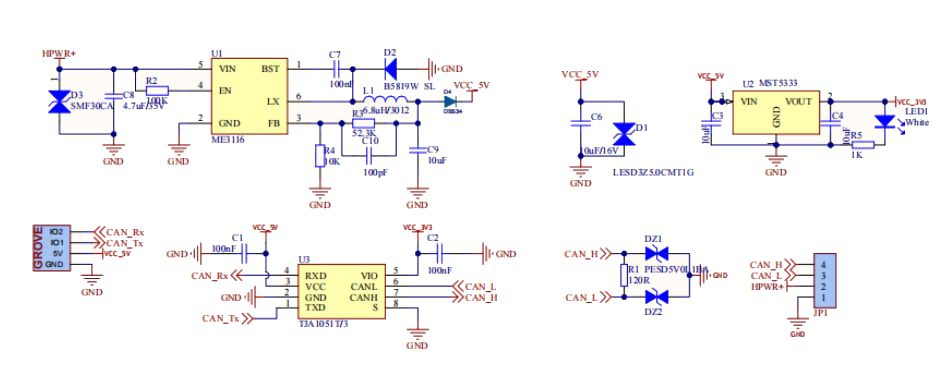 Schematic - M5Stack U179 Mini CAN Unit