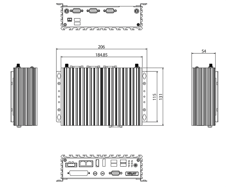 NexCOBOT NISE 109-E01/E02 Embedded Box Computers