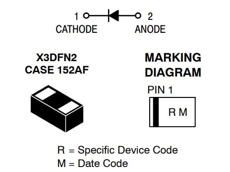 onsemi NSDP301MX3 Single PIN Diode