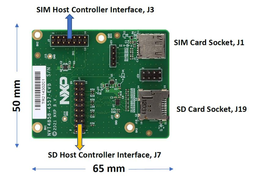 NXP Semiconductors NVT4858-4557-EVB Level Shifter Evaluation Board NXP Semiconductors NVT4858-4557-EVB Level Shifter Evaluation Board