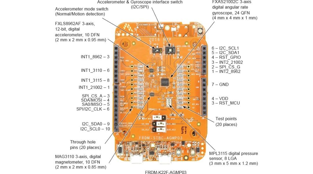 NXP Semiconductors FRDM-K22F-AGMP03 Sensor Evaluation Kit