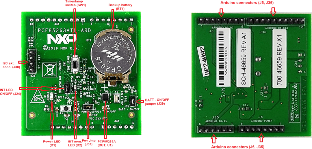 NXP Semiconductors PCF85263ATL-ARD Evaluation Board