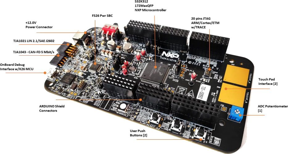 NXP Semiconductors S32K312EVB-Q172 Evaluation Board