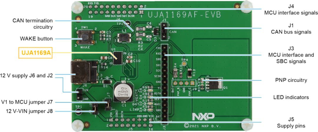 NXP Semiconductors UJA1169AF-EVB Evaluation Board