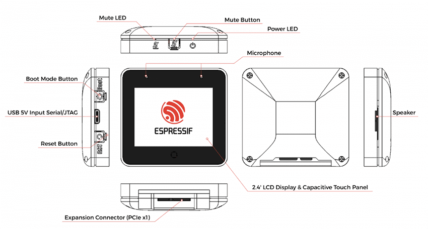 Espressif Systems ESP32-S3-BOX-3 Next-Gen Open-Source AIoT Kit