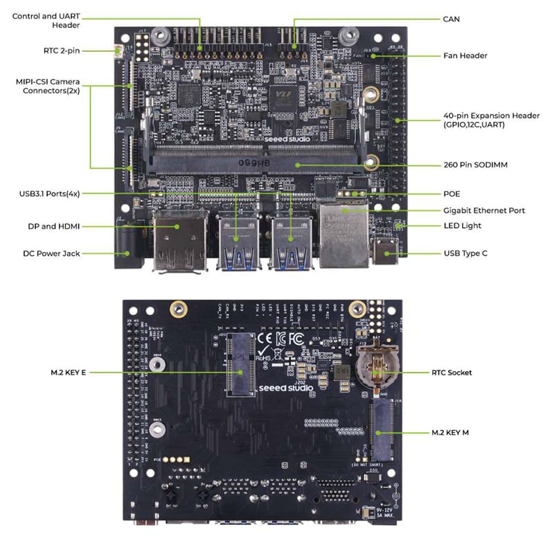 Seeed Studio reComputer J202 Carrier Boards