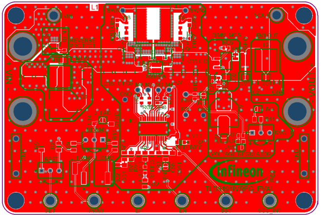 Infineon Technologies TLD5191IVREG_EVAL Evaluation Board