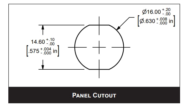 Chart - E-Switch PVB3 Anti-Vandal Switches Chart - E-Switch PVB3 Anti-Vandal Switches