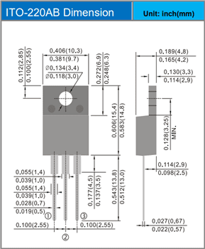 Mechanical Drawing - PANJIT MERx 200V Super Fast Recovery Rectifiers Mechanical Drawing - PANJIT MERx 200V Super Fast Recovery Rectifiers