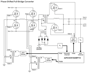 Application Circuit Diagram - Microchip Technology dsPIC33CK1024MP710 Digital Signal Controllers Application Circuit Diagram - Microchip Technology dsPIC33CK1024MP710 Digital Signal Controllers
