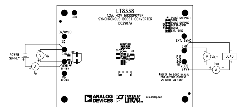 Application Circuit Diagram - Analog Devices Inc. LT8338 Demo Board DC2907A