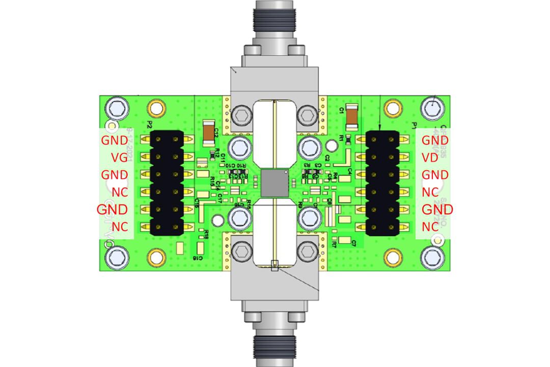 Mechanical Drawing - Qorvo QPA2935EVB Evaluation Board