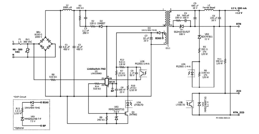 Schematic - Power Integrations RDK-877 Reference Design Kit