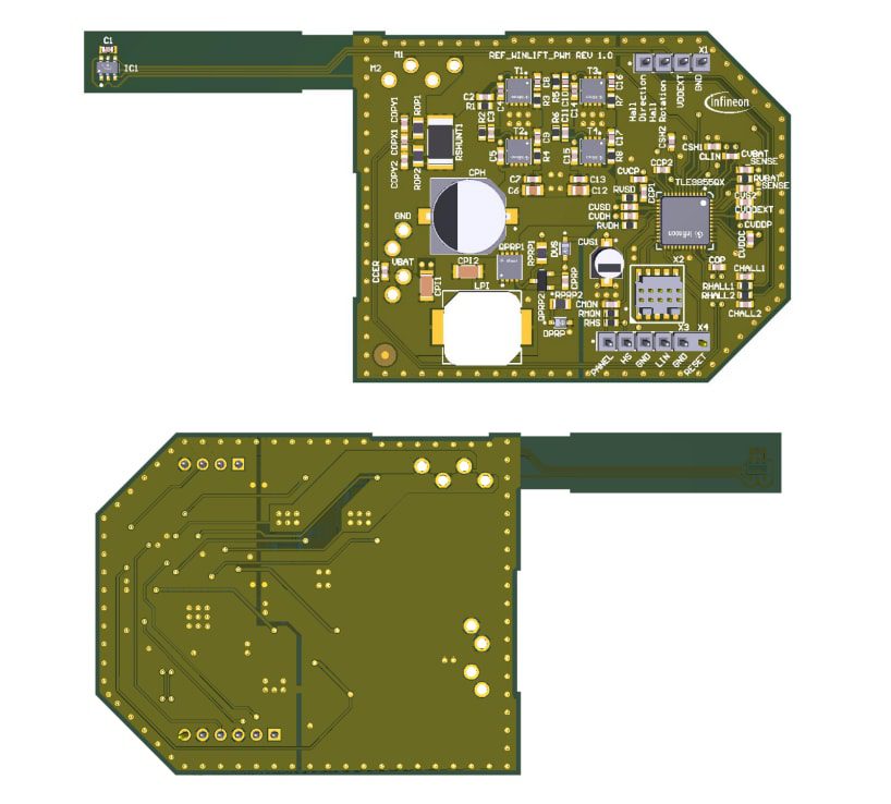 Location Circuit - Infineon Technologies REF_WINLIFT_TLE9855 Reference Design