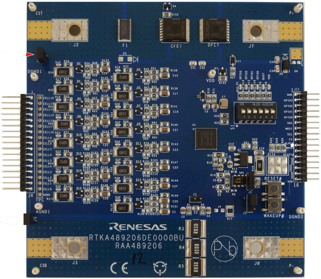 Mechanical Drawing - Renesas Electronics RTKA489206DK0000BU Evaluation Board