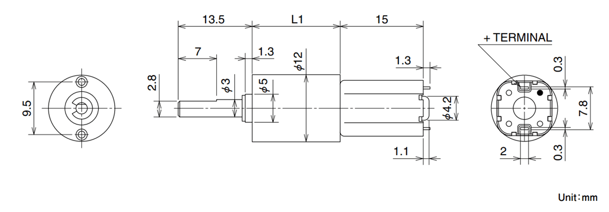 NMB Technologies DC Brush Motors With Gearbox