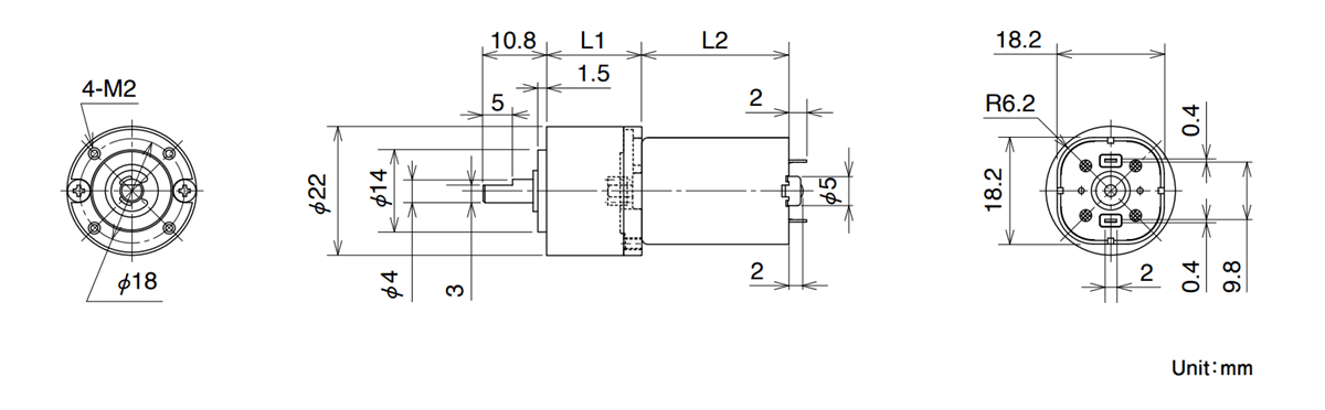 NMB Technologies DC Brush Motors With Gearbox