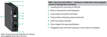 Schneider Electric SSD1 Single-Phase DIN-Rail Solid State Relays