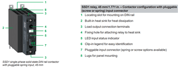 Schneider Electric SSD1 Single-Phase DIN-Rail Solid State Relays