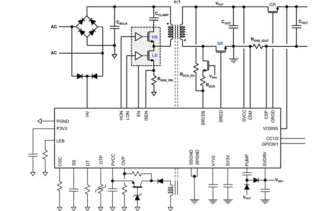 Application Circuit Diagram - STMicroelectronics ST-ONE Digital Controllers