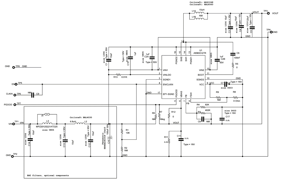 Schematic - STMicroelectronics STEVAL-A6983CV1 Evaluation Board