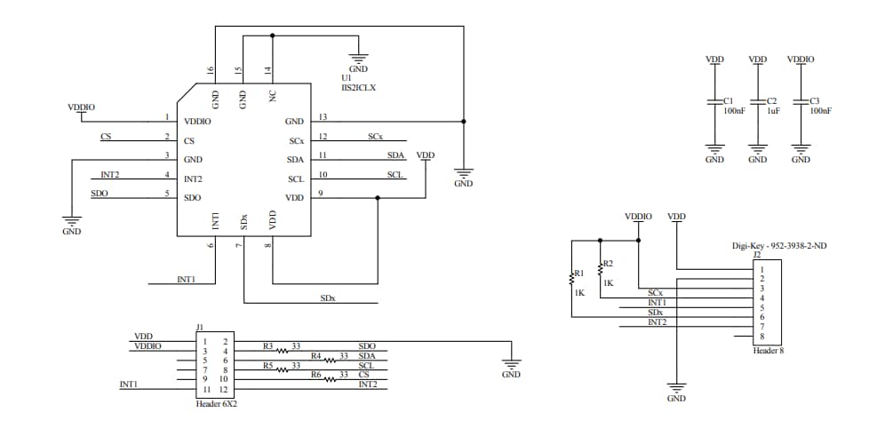 Schematic - STMicroelectronics STEVAL-MKI209V1K Evaluation Kit