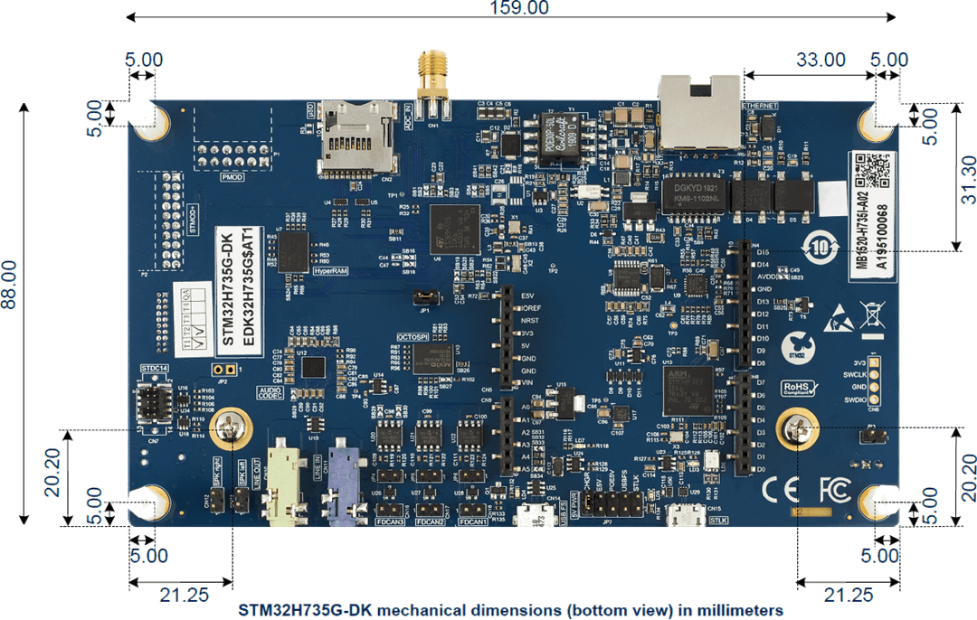 STMicroelectronics STM32H735G-DK Discovery Kit