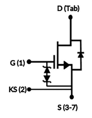 Schematic - Qorvo UF4SC120023B7S G4 Silicone Carbide (SiC) FETs