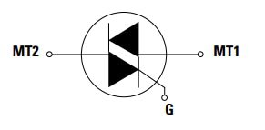Schematic - Littelfuse QJxx16xHx 16A Alternistor TRIACs