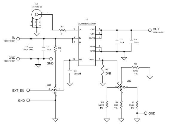 Mechanical Drawing - Analog Devices / Maxim Integrated MAXM38643A EMGA Evaluation Kit