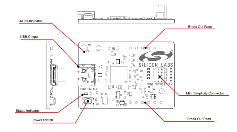 Application Circuit Diagram - Silicon Labs Si-DBG1015A Simplicity Link Debugger