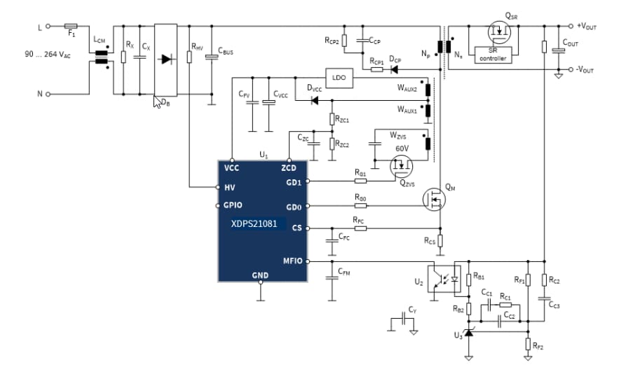 Infineon Technologies REF_XDPS21081_65W1 USB-PD SMPS Reference Design