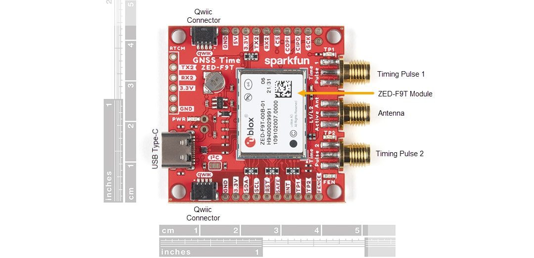 SparkFun GNSS ZED-F9T Timing Breakout (GPS-18774)