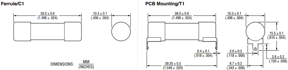 Bourns PF-H (Ind) POWrFuse™ High-Power Fuses Bourns PF-H (Ind) POWrFuse™ High-Power Fuses