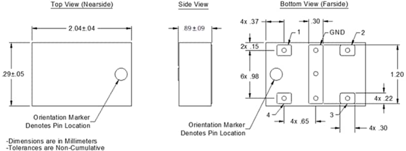 Anaren Xinger® Ultra-Low-Profile 0805 3dB Hybrid Couplers