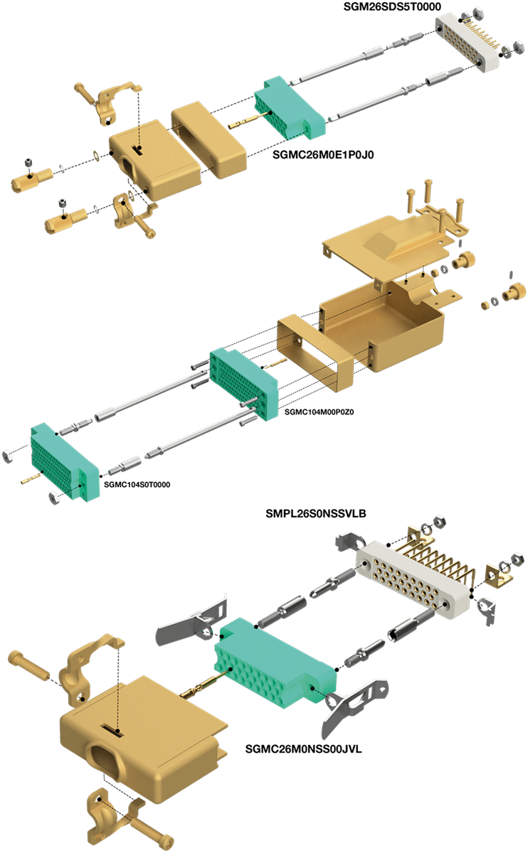 Positronic SGMC Mini-Rectangular Connectors