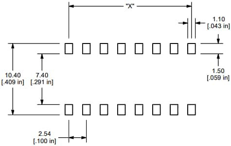 Mechanical Drawing - E-Switch KAG Series DIP Switches Mechanical Drawing - E-Switch KAG Series DIP Switches