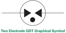 Schematic - Littelfuse CG8 & CG9 Gas Discharge Tubes
