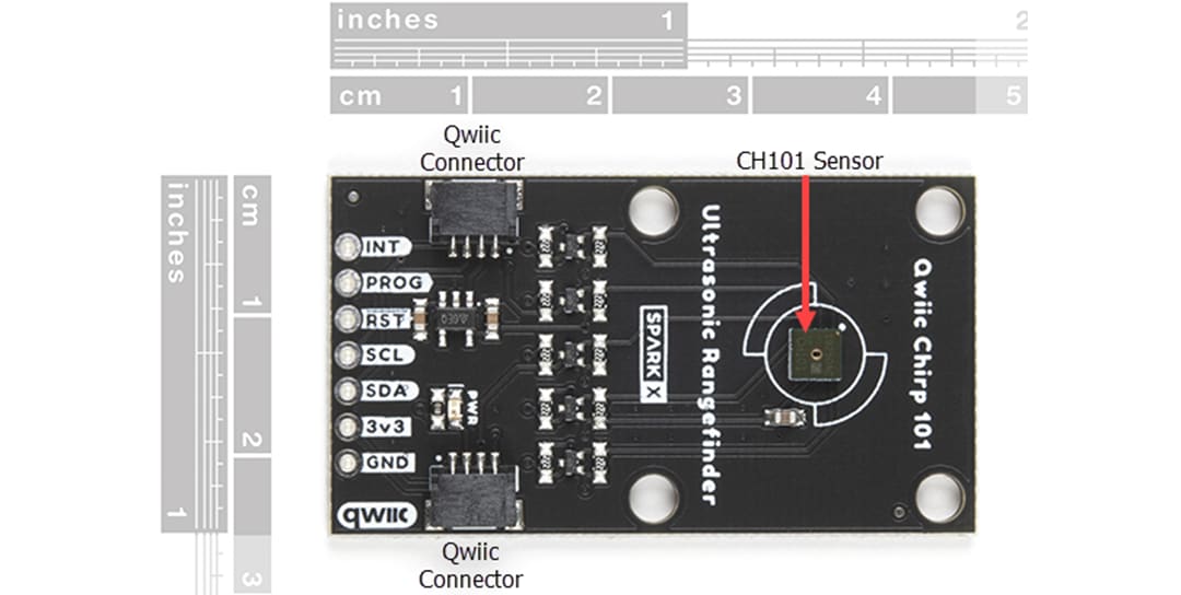SparkFun Qwiic Chirp 101 Ultrasonic Rangefinder (SPX-17271)