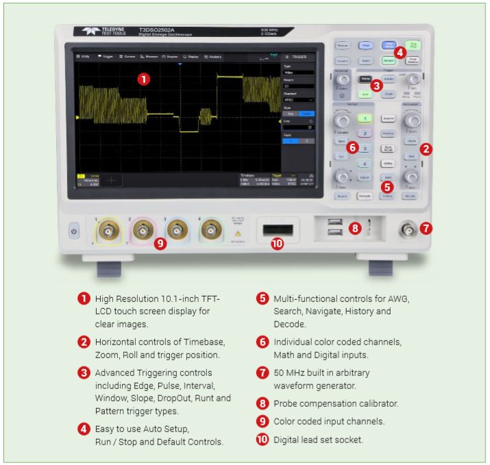 Teledyne LeCroy T3DSO2000A Oscilloscopes