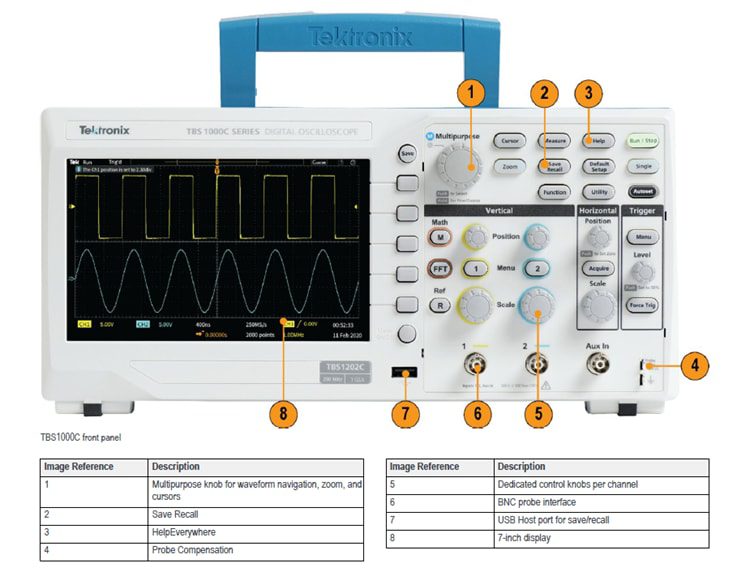 Tektronix TBS1000C Digital Storage Oscilloscopes