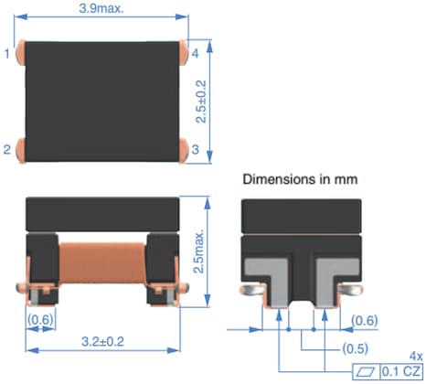 TDK ACT1210E Ethernet 10BASE-T1S Common Mode Filter TDK ACT1210E Ethernet 10BASE-T1S Common Mode Filter