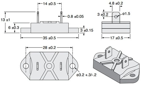 Ohmite TGHE 100W Heat Sinkable Resistors