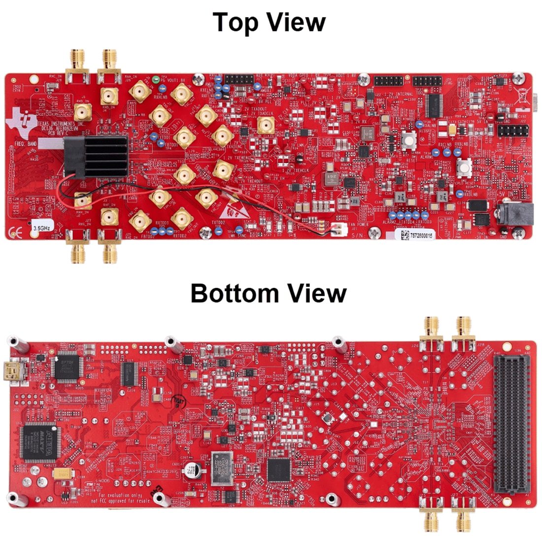 Mechanical Drawing - Texas Instruments AFE8030-3P5EVM RF Transceiver Evaluation Module